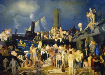 リバーフロント 1 1915 ジョージ・ウェスリー・ベローズ Oil Paintings
